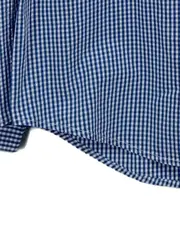 Vorschaubild 3 von Herren Business Hemd Slim Fit Kariert Blau Weiß Gr. XXL