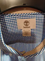 Vorschaubild 5 von Herren Business Hemd Slim Fit Kariert Blau Weiß Gr. XXL