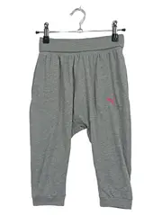 Vorschaubild 1 von Kinder Jogginghose 3/4 Sporthose Gr. 152 Grau Pink Logo
