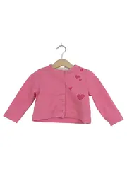 Vorschaubild 2 von Mädchen Strickjacke Gr. 86 Pink Herzen Casual