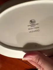 Vorschaubild 3 von Valentino Servierplatte Porzellan Geometrisch Weiß 25cm