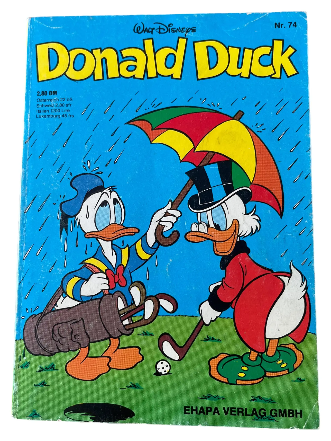 Donald Duck Comic Nr. 74 Ehapa Verlag Taschenbuch Deutsch Sammlerstück
