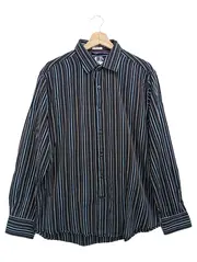 Vorschaubild 1 von Herren Business Hemd gestreift Langarm Gr. 52/L Baumwolle Mehrfarbig