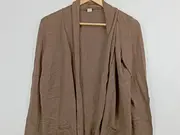 Vorschaubild 2 von Damen Strickjacke Gr. 40/L Braun Casual Baumwolle Cardigan