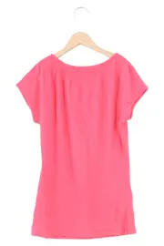 Vorschaubild 2 von Damen T-Shirt Rosa Gr. 32/XXS Casual Kurzarm Oberteil