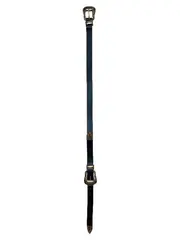 Vorschaubild 2 von Damen Leder Gürtel Schnalle Metallic Look Schwarz Gr. 80