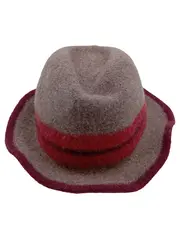 Vorschaubild 1 von Herren Filzhut Klassisch Braun One Size Wolle Hut