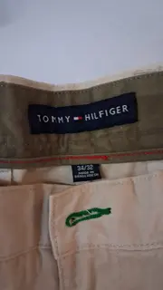 Vorschaubild 2 von Herren Chino Stoffhose W34 Beige Klassisch Baumwolle