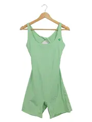 Vorschaubild 1 von Damen Body Bodysuit Gr. 38/M Grün Sportlich Cut-Outs