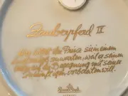 Vorschaubild 5 von Wandteller Zauberpferd II Porzellan Blau 17,5cm Traditionell