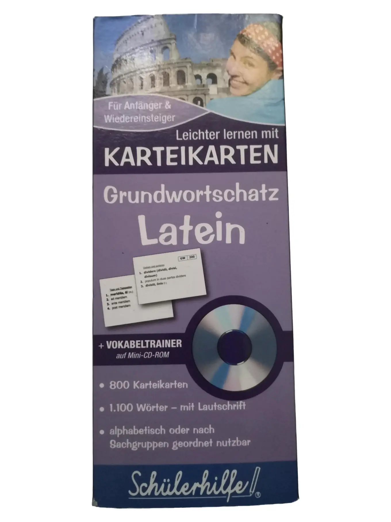 Schülerhilfe Latein Vokabelkarten 1100 Wörter Lernset CD-ROM Anfänger