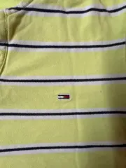 Vorschaubild 2 von Kinder Poloshirt Gr. XS Gelb Gestreift Kurzarm Baumwolle