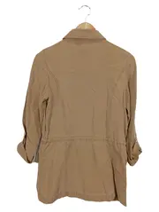 Vorschaubild 2 von Damen Leichte Jacke Gr. 34;XS Beige Baumwolle Casual Übergangsjacke