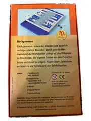 Vorschaubild 2 von Backgammon Magnetisch Reisespiel Klappbar Würfelspiel