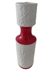 Vorschaubild 1 von Royal KPM Vase Modern Weiß Rot Porzellan Strukturmuster