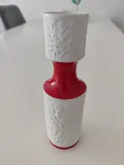 Vorschaubild 3 von Royal KPM Vase Modern Weiß Rot Porzellan Strukturmuster