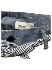 Vorschaubild 3 von A-Linienrock Damen Blau Gr. 38 Midirock Baumwolle Freizeit Uni