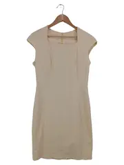 Vorschaubild 1 von Damen Etuikleid Gr. 36/S Beige Business Elegant Kleid