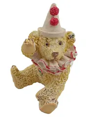 Vorschaubild 1 von Teddybär Clown Porzellan Dekofigur Miniatur Sammelfigur OVP