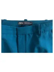 Vorschaubild 3 von Damen Anzughose Schlaghose Petrol Schlitz Elegant Gr. M 38