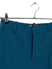 Vorschaubild 2 von Damen Anzughose Schlaghose Petrol Schlitz Elegant Gr. M 38