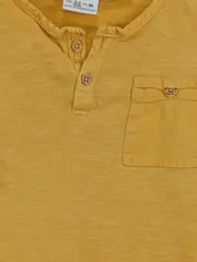 Vorschaubild 5 von Baby Langarmshirt Gr. 98 Gelb Henley Baumwolle Jungen