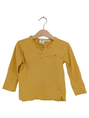 Vorschaubild 1 von Baby Langarmshirt Gr. 98 Gelb Henley Baumwolle Jungen