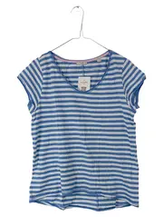 Vorschaubild 1 von Damen T-Shirt Kurzarm gestreift maritim blau Baumwolle Gr. S