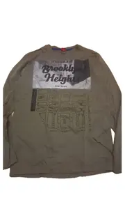 Vorschaubild 1 von Kinder Jungen Langarmshirt Gr. 164 Oliv Brooklyn Heights Baumwolle