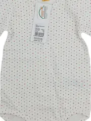Vorschaubild 3 von Baby Body Langarm Pünktchen Gr. 62 Baumwolle Weiß
