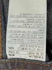 Vorschaubild 4 von Jeansjacke Damen Gr. 34/XS Blau Casual Denim Jacke Baumwolle