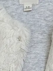Vorschaubild 2 von Kinder Fellweste Kunstfell Gr. 110-116 Weiß Casual