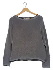 Vorschaubild 1 von Damen Pullover Strickpullover Gr. S Grau Baumwolle Casual