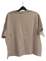 Vorschaubild 2 von Damen T-Shirt Rosa Logo-Print Gr. L Casual Kurzarm