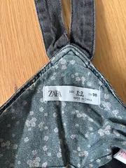 Vorschaubild 4 von Kinder Jeans Latzhose Gr. 98 Grau Denim Overall Mädchen
