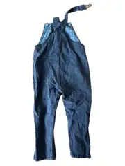 Vorschaubild 2 von Kinder Jeans Latzhose Gr. 98 Grau Denim Overall Mädchen