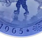 Vorschaubild 3 von Sammelteller 1965 Schlittschuhlaufen Blau Porzellan 17cm