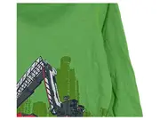 Vorschaubild 3 von Langarmshirt Kinder Gr. 116 Grün Fahrzeuge Rollkragen Baumwolle