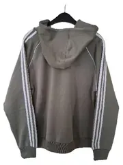 Vorschaubild 2 von Originals Trainingsjacke Herren Gr. L Grün 3 Streifen Kapuze