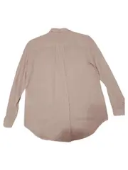 Vorschaubild 3 von Damen Hemdbluse Rosa Gr. 38 Langarm Brusttaschen Ramie