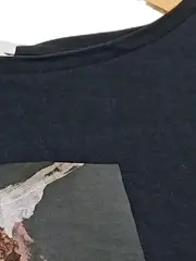 Vorschaubild 4 von Damen Langarmshirt Gr. 34/XS Grau Blumen Print Baumwolle