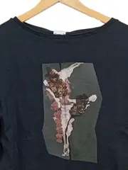 Vorschaubild 3 von Damen Langarmshirt Gr. 34/XS Grau Blumen Print Baumwolle