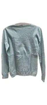 Vorschaubild 3 von Damen Pullover V-Ausschnitt Langarm Türkis Gr. 36, S Basic