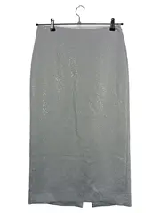 Vorschaubild 1 von Bleistiftrock Damen M Grau Strass Glamour Midirock Polyester