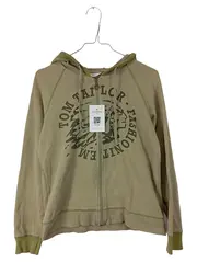 Vorschaubild 1 von Damen Sweatjacke Kapuze Print Perlen Gr. M Oliv Casual