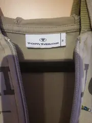 Vorschaubild 3 von Damen Sweatjacke Kapuze Print Perlen Gr. M Oliv Casual