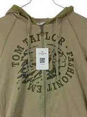 Vorschaubild 2 von Damen Sweatjacke Kapuze Print Perlen Gr. M Oliv Casual