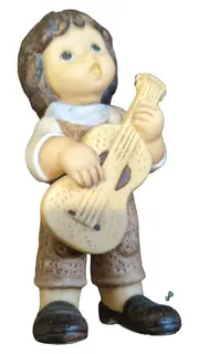 Vorschaubild 1 von Junge mit Gitarre Figur Mehrfarbig 9cm Kind Deko Sammlerstück
