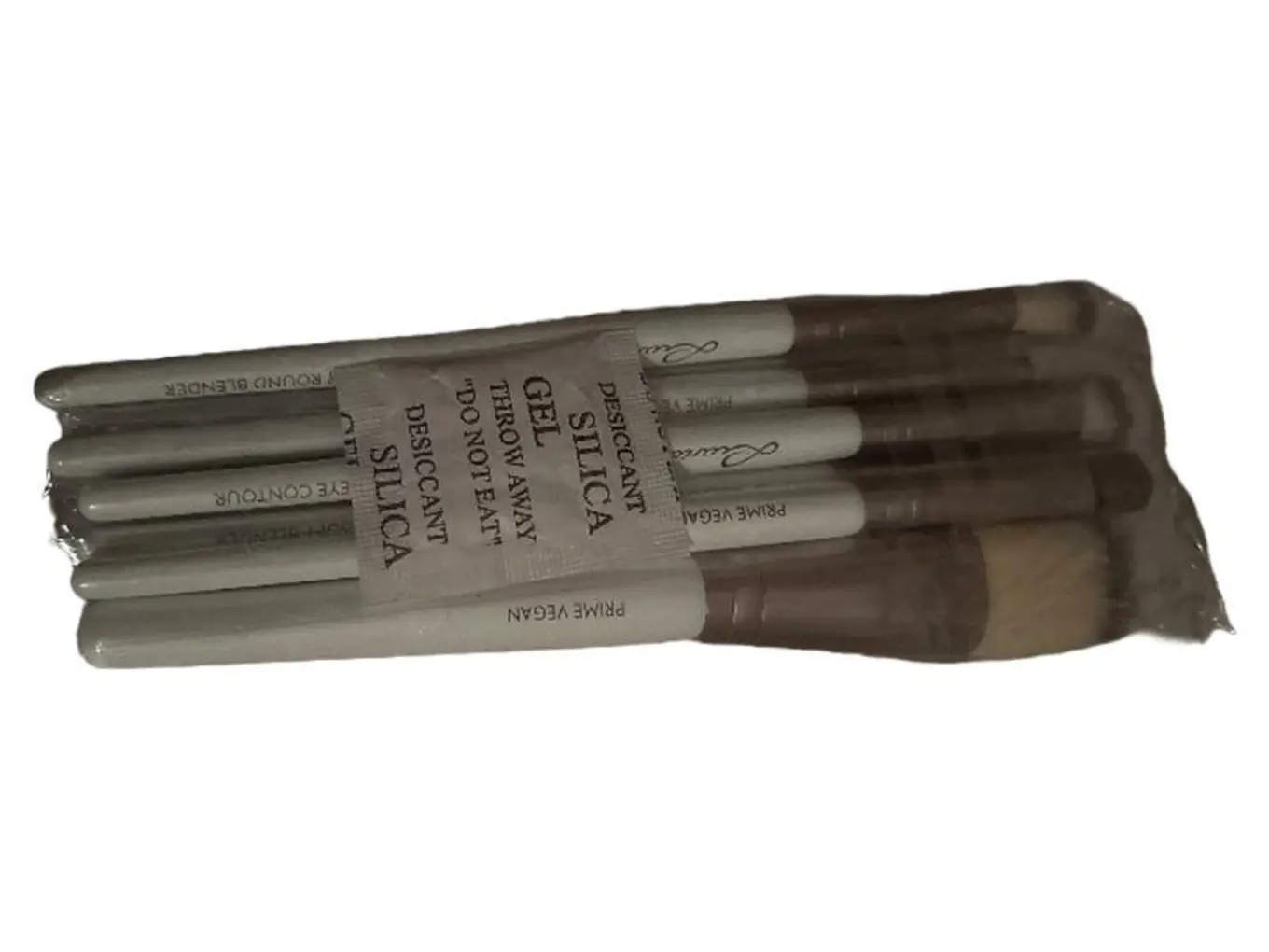 PRIME VEGAN Make Up Pinselset Weiß - Praktische Kosmetikpinsel