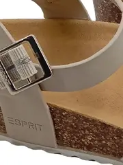 Vorschaubild 4 von Damen Sandalen Gr. 37 Beige Kork Riemchen Schnalle Sommer